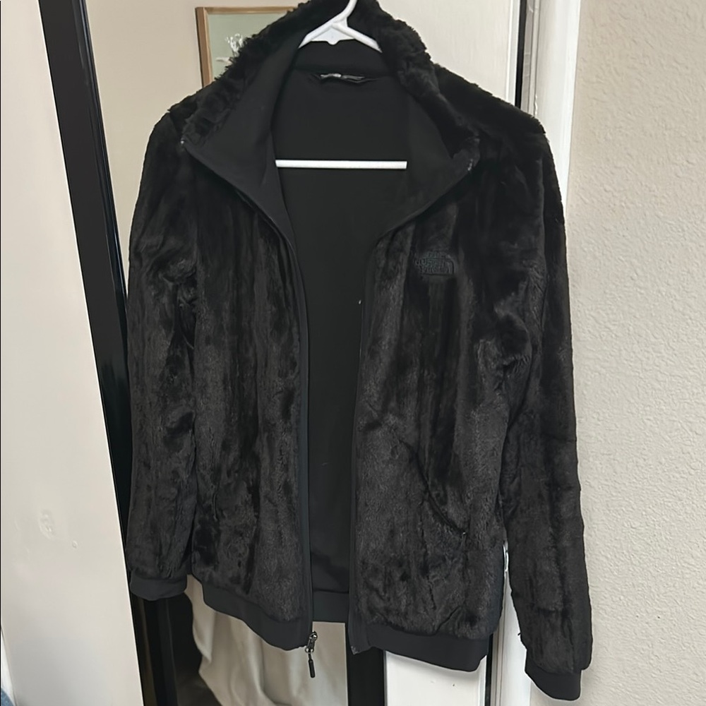 Women's Black the North Face Faux Fur Jacket